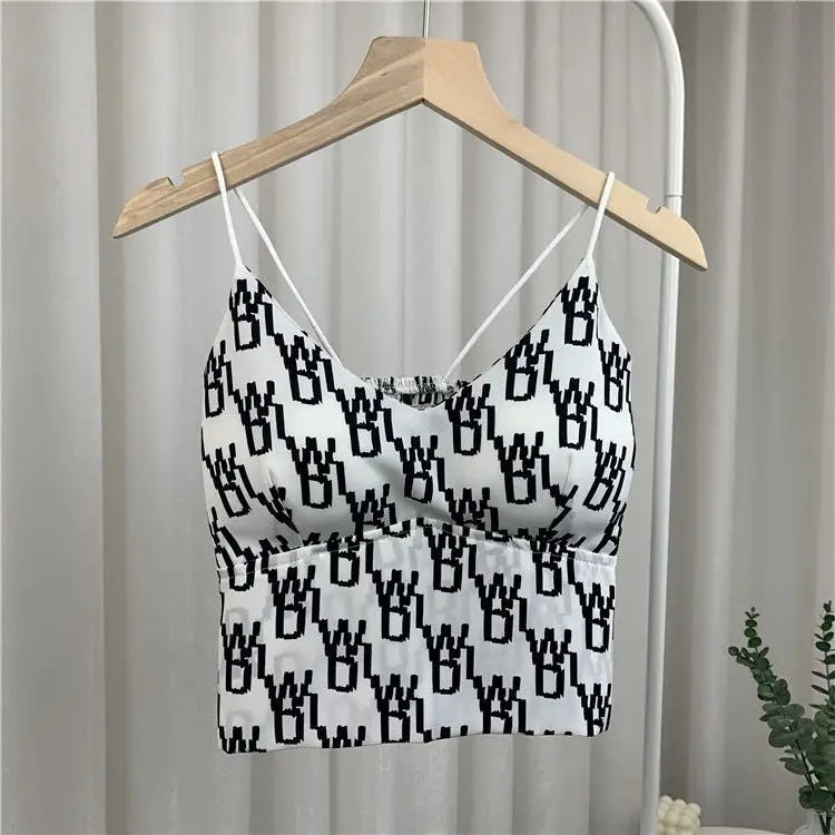 Black And White Crop Top