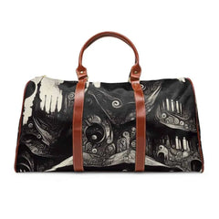Black and White Gothic Inspired Area Travel Bag 20’’ x 12’’