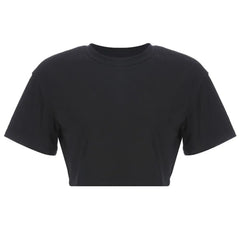 Black and White Harajuku Crop Top black / S