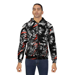 Black and White Hoodie Inspired by Late 20th-Century Film