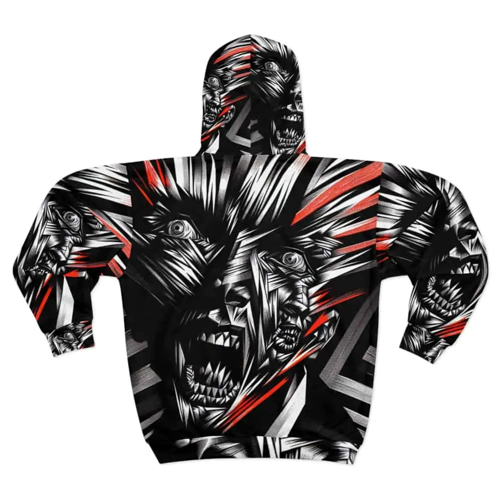 Black and White Hoodie Inspired by Late 20th-Century Film