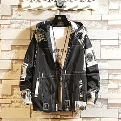 Black and White Jacket with Breathable Warmth Cotton