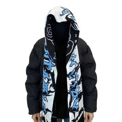 Black and White Knitted Scarf for Winter Wear