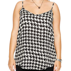 Black And White Loose Camisole - 4XL