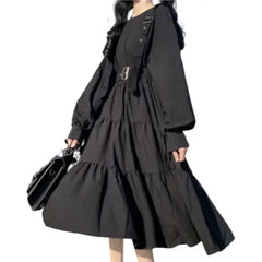 Black Gothic Long Sleeve Dress