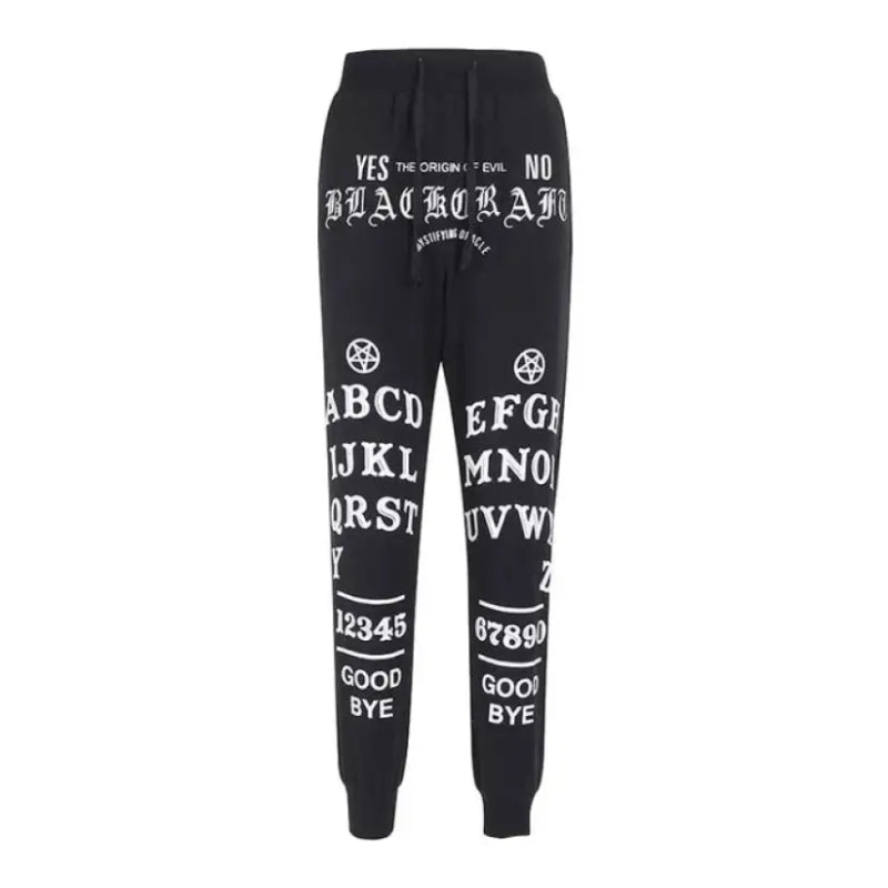 Black Ouija Pentagram Sweatpants