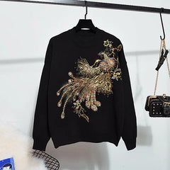 Black Phoenix Harem Pants and Sweatshirt Set