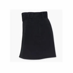 Black Sheath Half-Length Denim Short Skirt