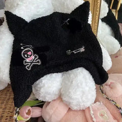 Black Skull and Cat Ear Hats