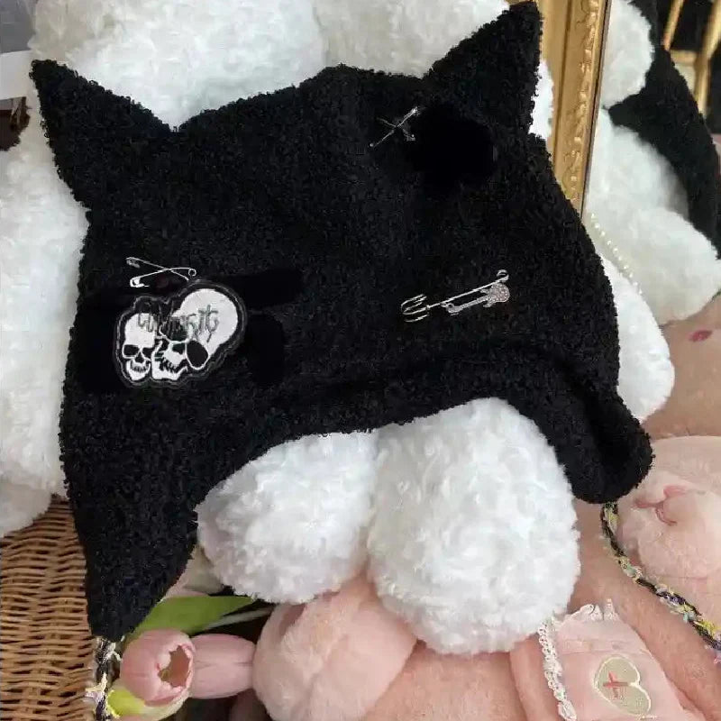 Black Skull and Cat Ear Hats