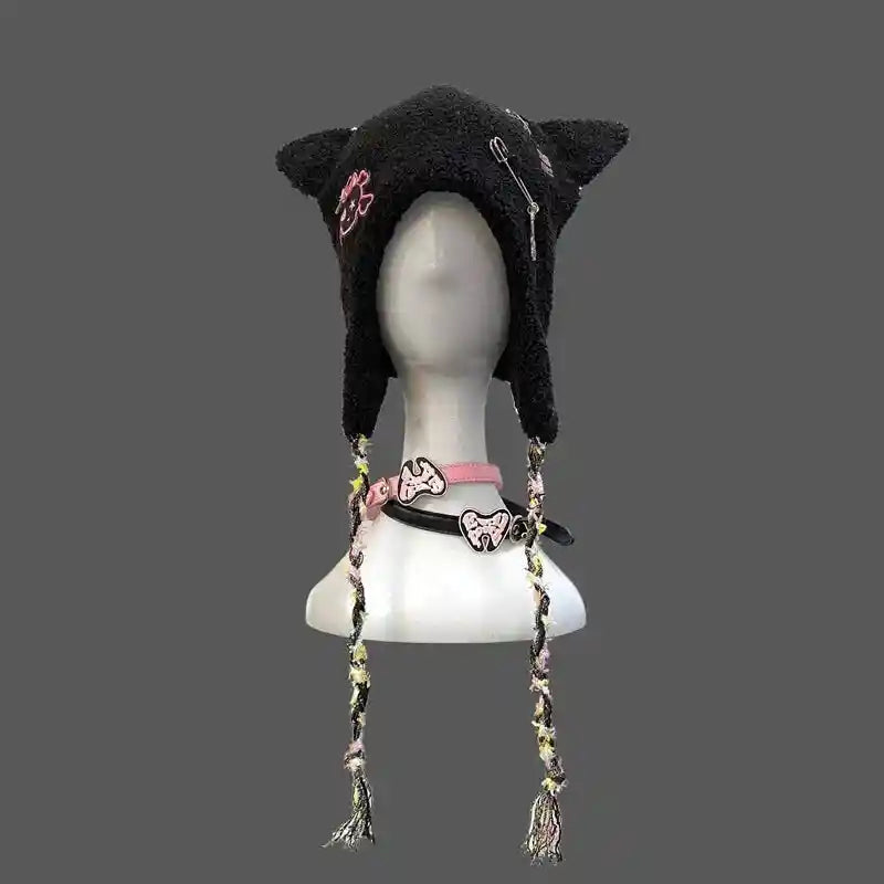 Black Skull and Cat Ear Hats