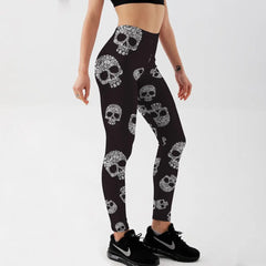 Black Skull Legging for Everyday Comfort