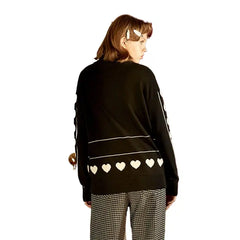 Black Turtleneck Knitted Sweater for Men One Size