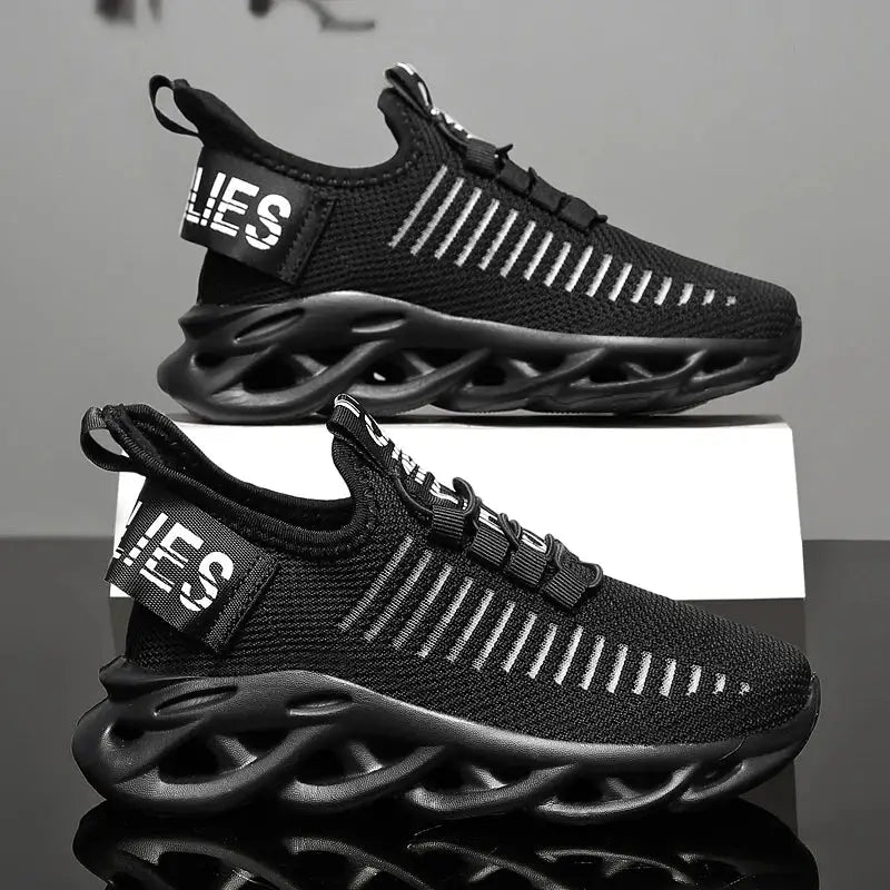 Blade Rubber Sole Breathable Slip On Sneakers