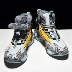 Blade Warm Waterproof Plush Ankle Sneakers Euro Size Yellow