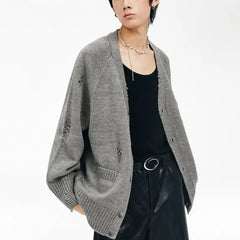 Blended Damage Pocket Cardigan