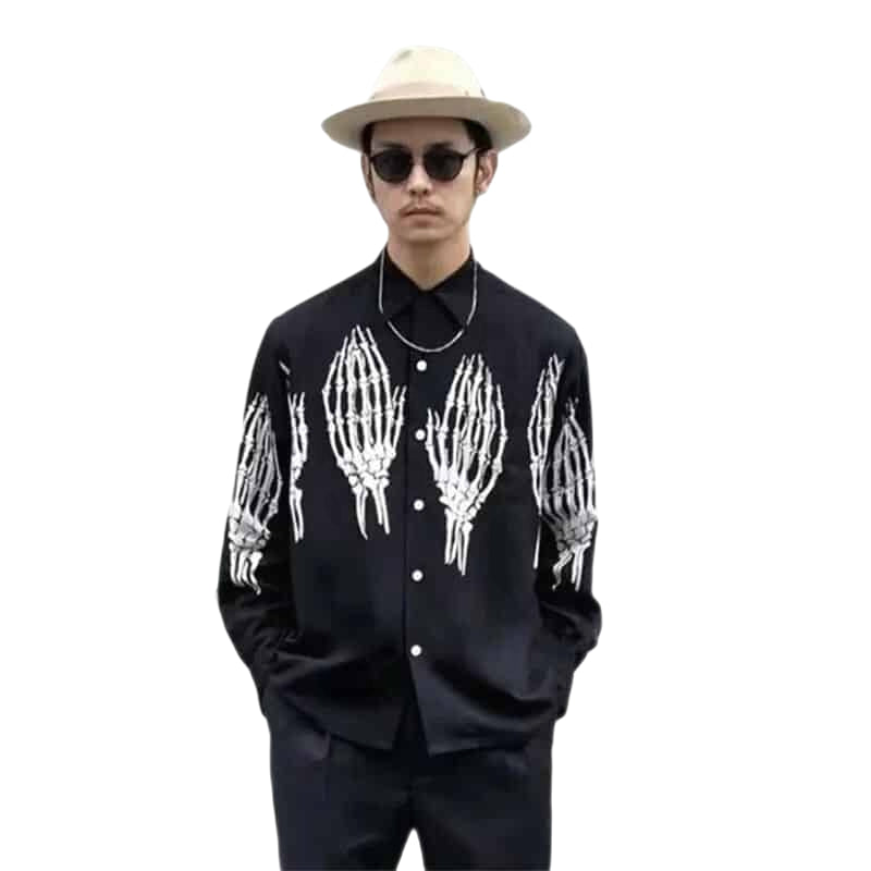 Bone Hands Long Sleeve Shirt