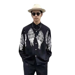 Bone Hands Long Sleeve Shirt - Shirts