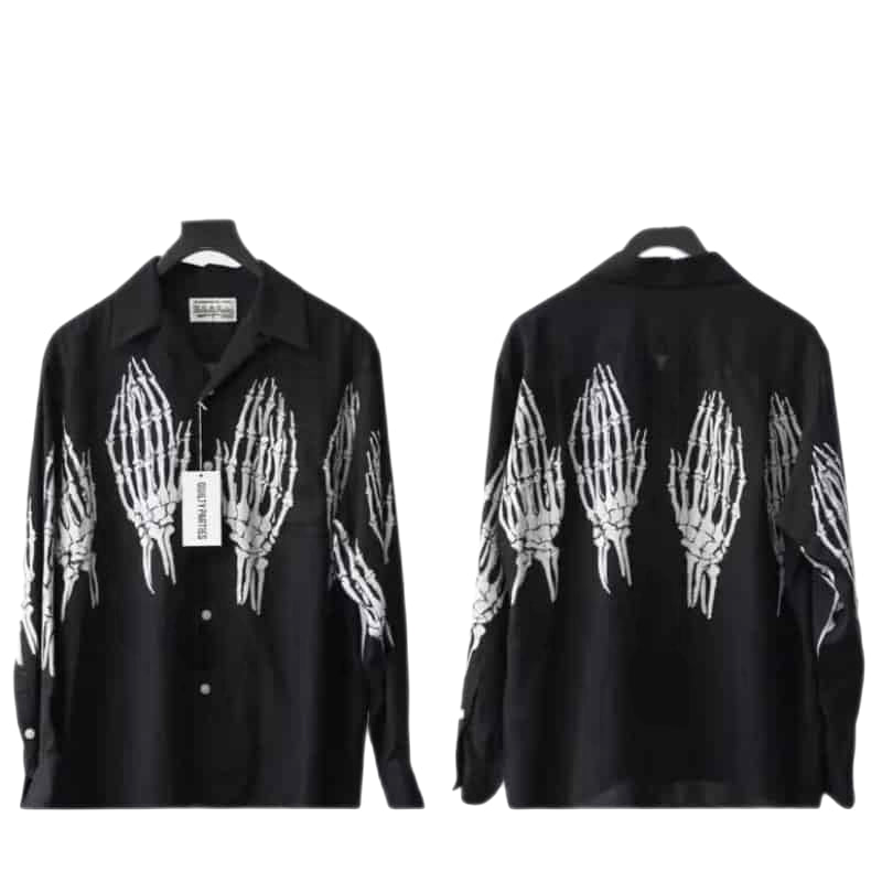 Bone Hands Long Sleeve Shirt