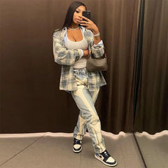 Bones Embroidery Loose Pants for Men and Women