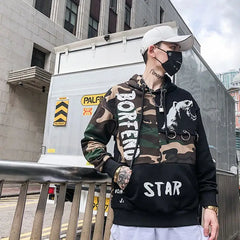 Borfend Star Urban Fashion Oversize Hoodie