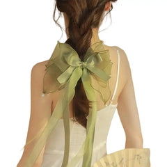 Bow Clip Pearl Black Hairpin Accessory