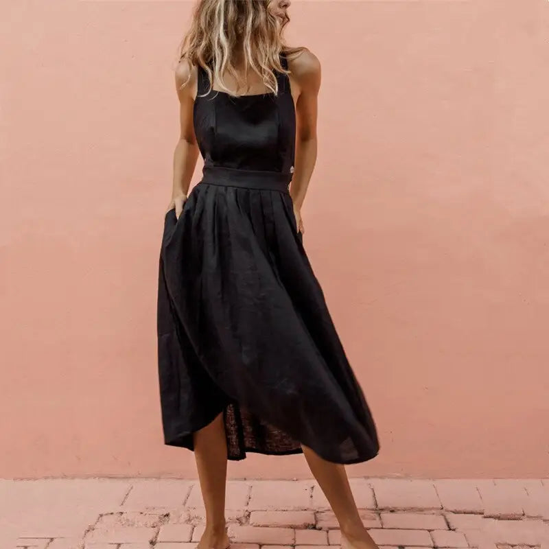 Bow Loose Long Casual Dress