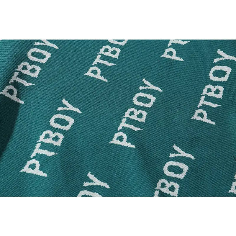 Boy Turtleneck Loose Sweater Street Style Pullover