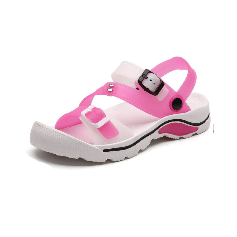 Breathable Multicolor Beach Fashion Sandals - White Pink