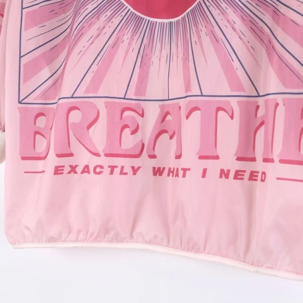 Breathe Pink Sun Protection Windbreaker Ultra-lightweight Jacket