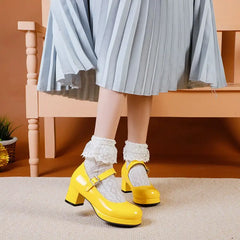 Bridal Wedding Sweet Lolita Mary Jane Platform Pumps Euro