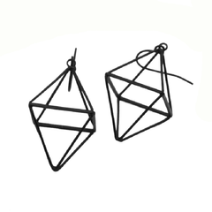 Brief Style Hollow Geometric Stud Earrings