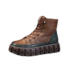 British Style Ankle Boots with Thick Sole Euro Size