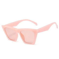 Brown Shades Cat Eye Sunglasses - Pink PInk