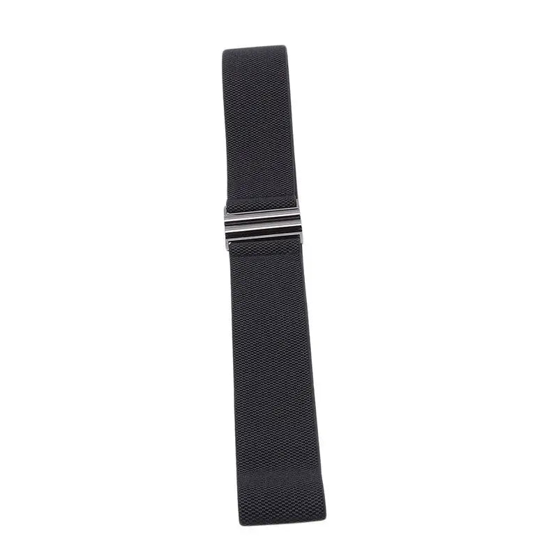 Buckle Black Strap Elastic Band Wide Belt