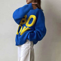 Busy Loose Knit Oversized Sweater for Women