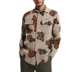 Butterflies Long Sleeve Wool Shirt