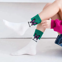 Butterfly Colorful Socks for Everyday Wear