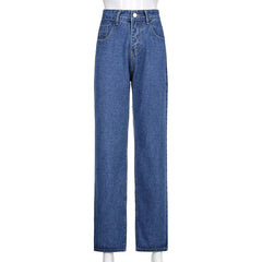 Butterfly High Waisted Denim Jeans Wide Leg Style