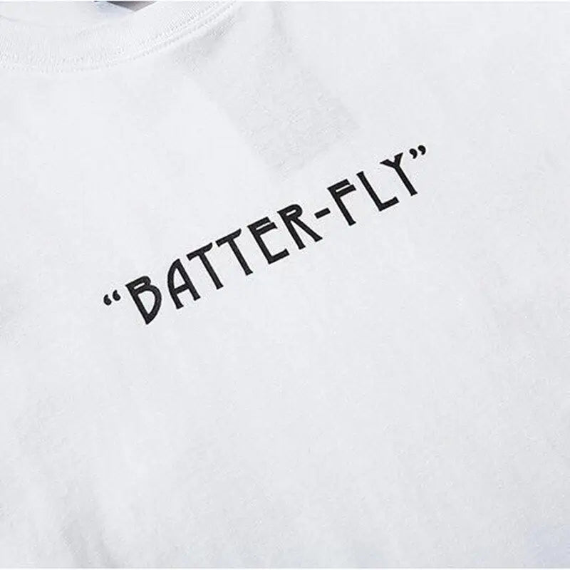 Butterfly Hip Hop Oversized T Shirt for Streetwear