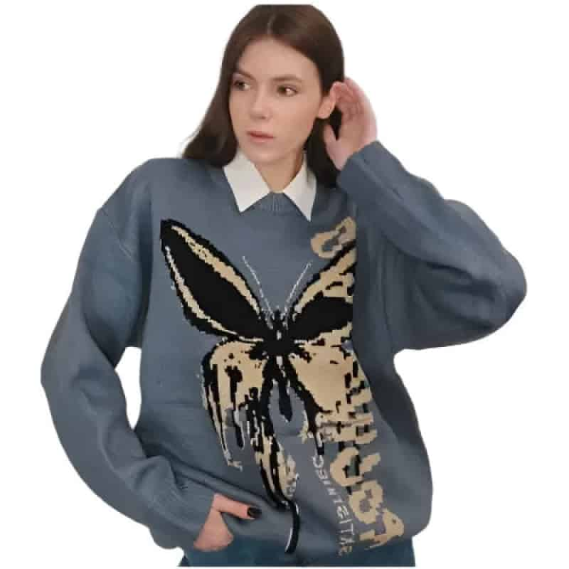 Butterfly Loose Knit Sweater