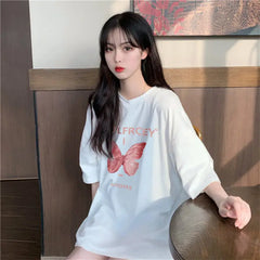 Butterfly Pink Oversize T-Shirt