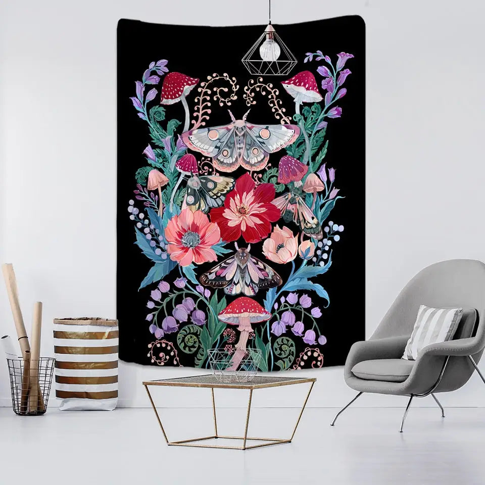 Butterfly Psychedelic Tapestry Wall