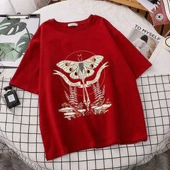 Butterfly T-Shirt Normal Forward to Better Design Red / XXS