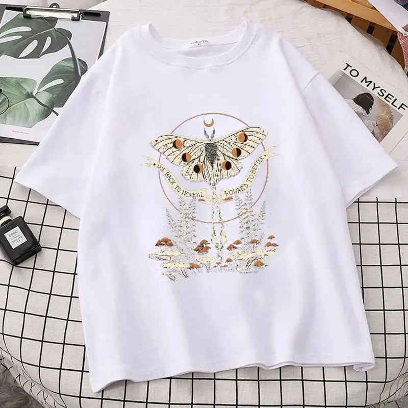 Butterfly T-Shirt Normal Forward to Better Design White