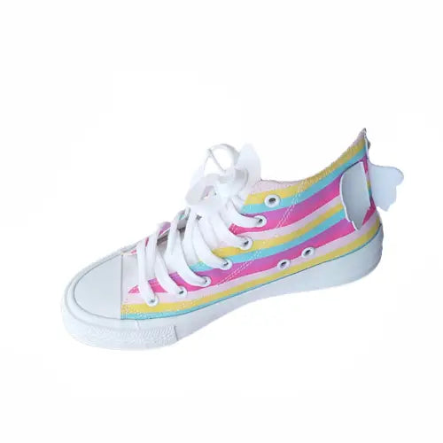 Butterfly Wing Rainbow Canvas Shoes