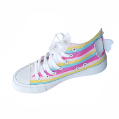 Butterfly Wing Rainbow Canvas Shoes