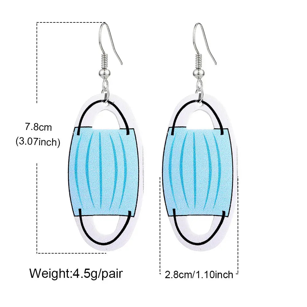 Quarantine Earring Toilet and Face mask