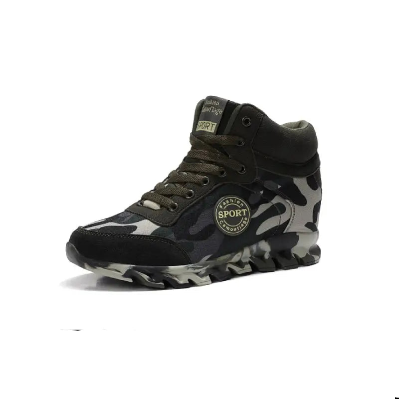 Camouflage Platform Sneakers Shoes with Breathable Mesh
