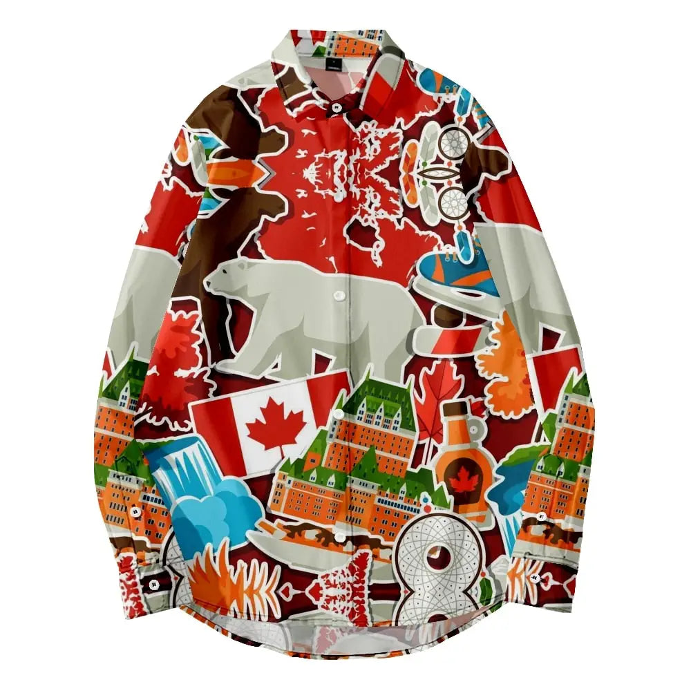 Canadian Polar Bear Long Sleeve Shirt